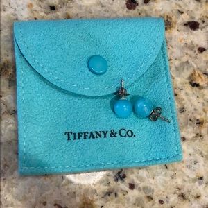 Tiffany ball earrings signature color 6mm